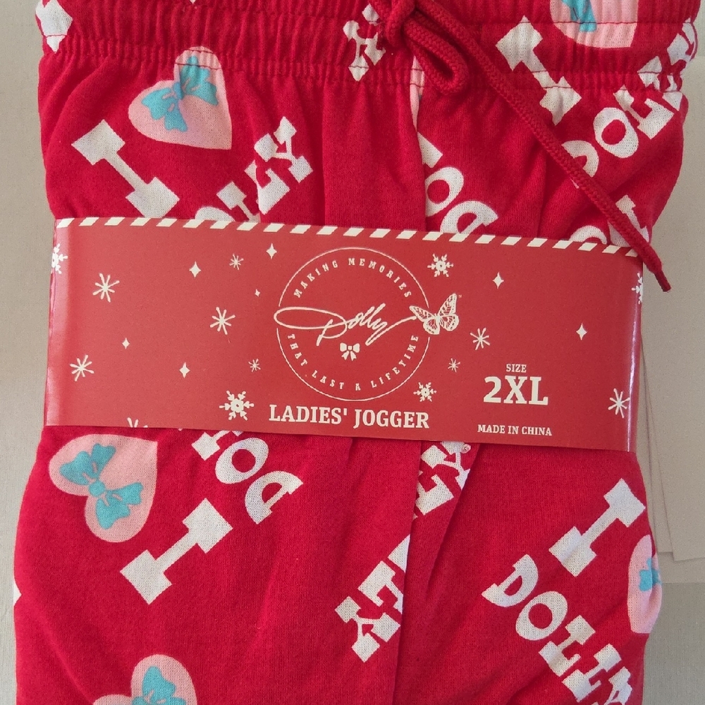 Dolly Ladies' Jogger Pants - Red - 2XL